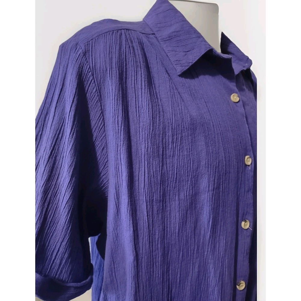 Shirt & Pants Set Womens 4XL Plus Size Vicki Wayne's Crinkle Style Pant Pockets - Picture 10 of 16